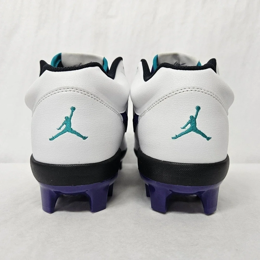 Jordan Stadium 90 Low MCS Baseball Cleats HQ0211-105 White Purple Men Size‎ 12